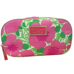 NWOT LILLY PULITZER Estée Lauder Floral PVC‎ Women’s Cosmetic Bag Make Up Case